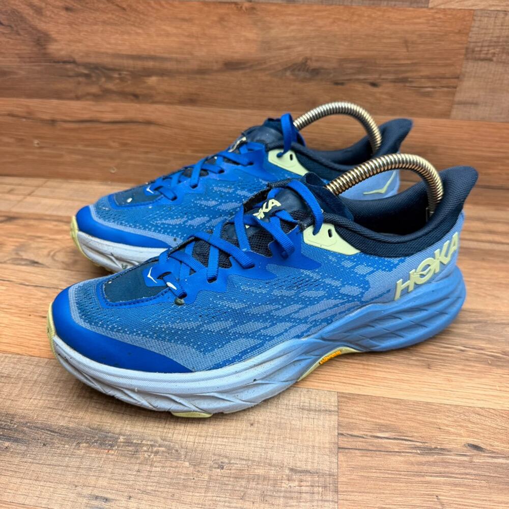 Hoka SpeedGoat 5 Women's size 9 Blue Gray Running Shoes